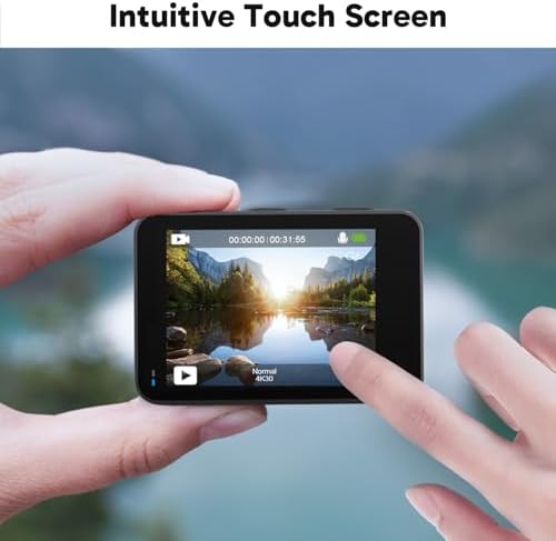 AKASO Brave 7 LE 4K30fps Action Camera with 128GB MicroSDXC U3 Memory Card Accessories Kit Bundle Ultra HD 131FT Waterproof Camera EIS 2.0 WiFi Remote Control Zoom Underwater Camera - Image 5